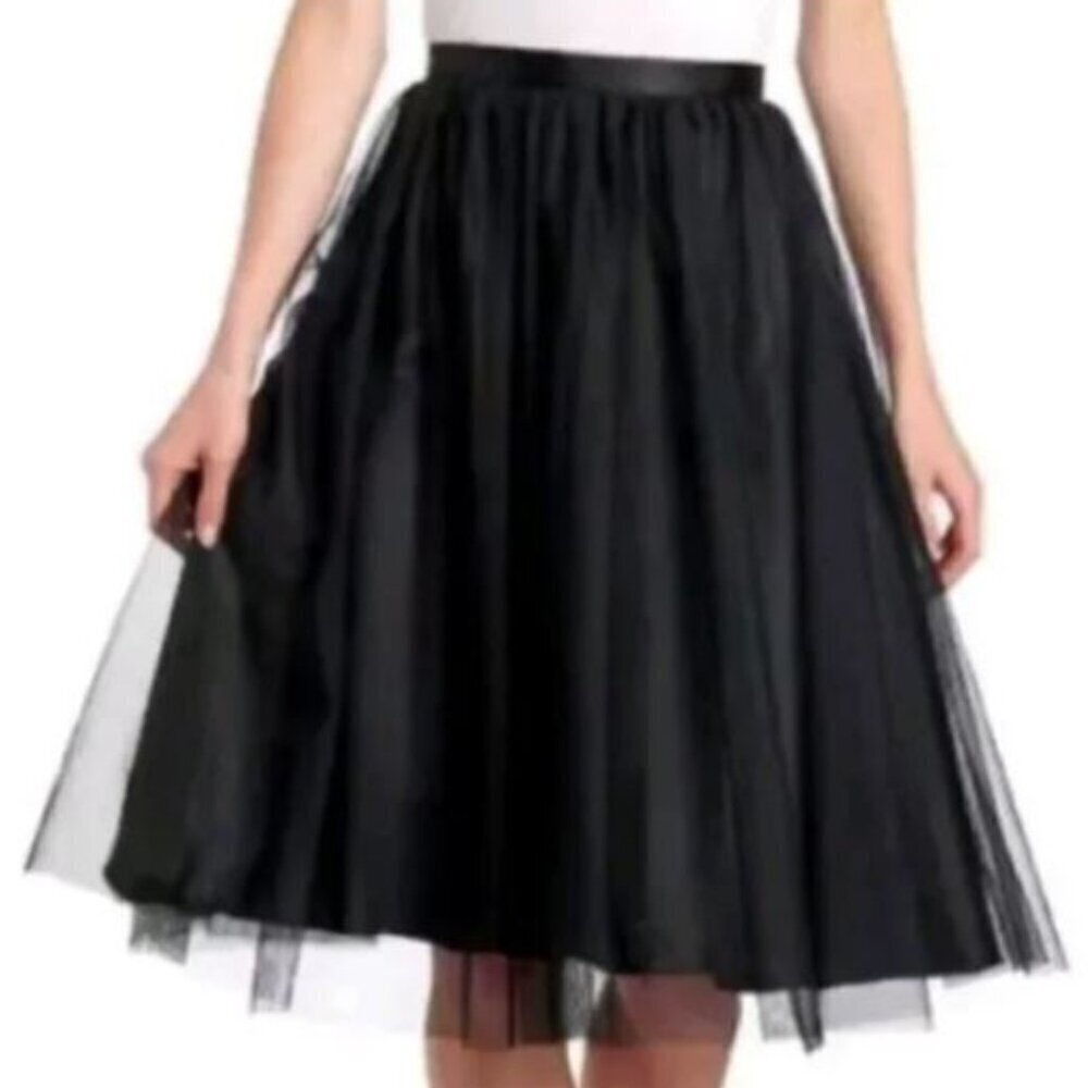 MARINA Black Skirt Size M Tulle Fit and Flare
